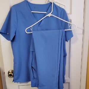 Figs Classic Blue Scrub Set